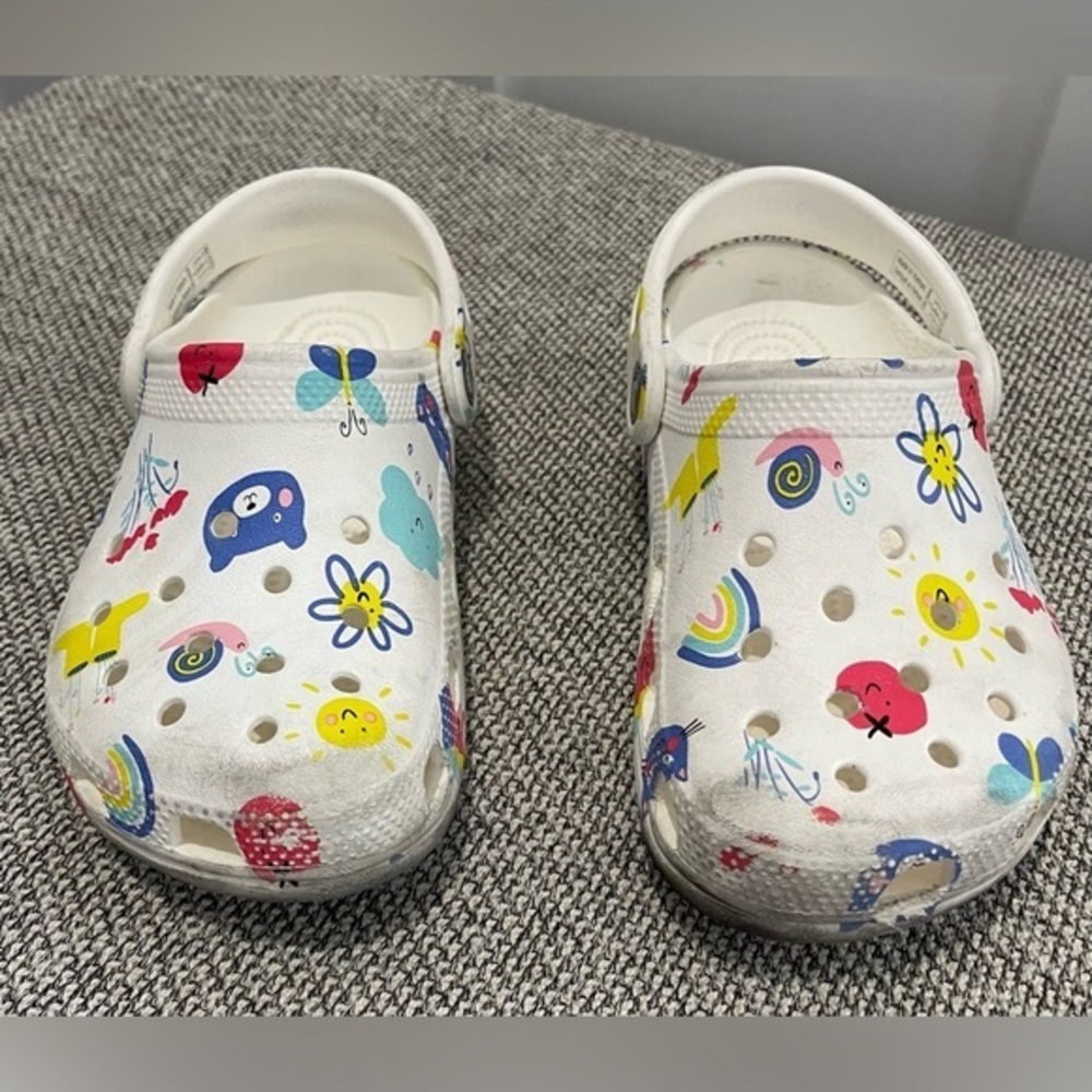 Crocs - Kids' Classic Doodle Print Clog - Size 1